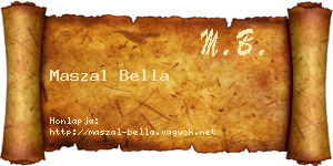 Maszal Bella névjegykártya